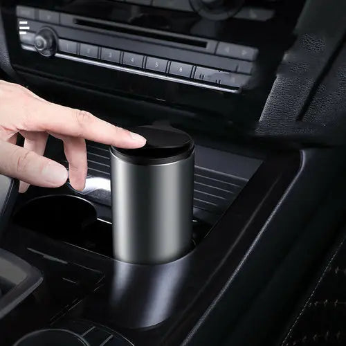 Alloy Car Trash Bin Rubbish Holder Wrapper Garbage Can The Creative Hub