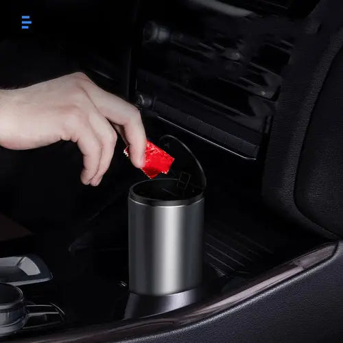 Alloy Car Trash Bin Rubbish Holder Wrapper Garbage Can The Creative Hub