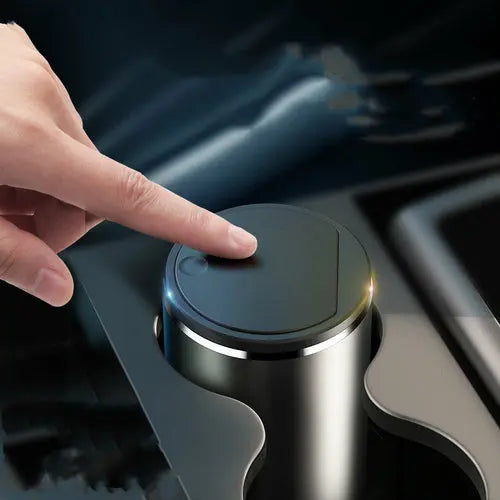 Alloy Car Trash Bin Rubbish Holder Wrapper Garbage Can The Creative Hub
