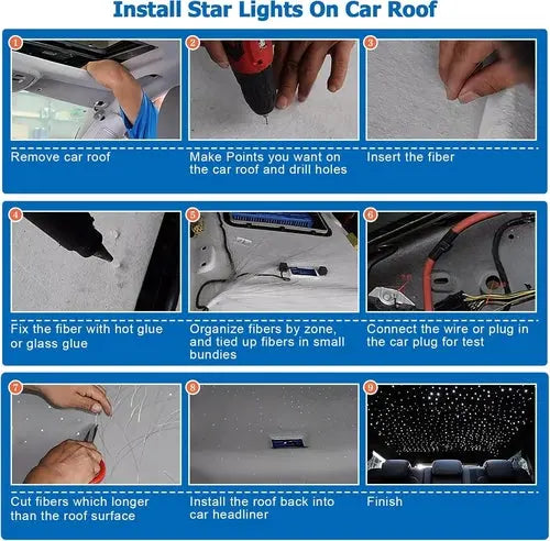 Starlight Fiber Optic Headliner Kit 600 Strands Sound The Creative Hub