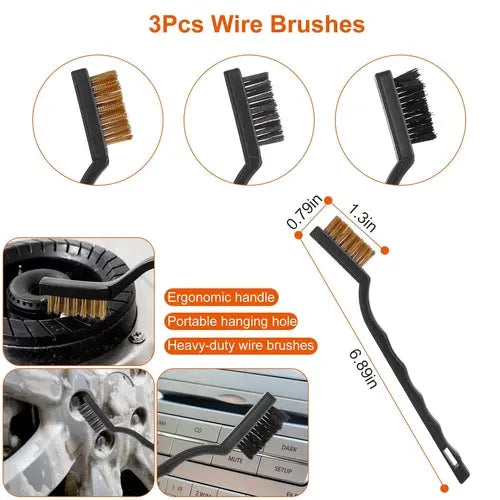 26Pcs Car Detailing Brush Kit Exterior Interior Car Cleaning Set Drill The Creative Hub